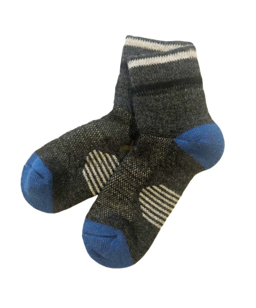 A pair of socks that are on the ground.