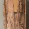 Here's an 8-word alt tag for the image: Floral-printed sheer shawl displayed on mannequin.