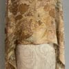 Eco-printed silk scarf, autumnal leaves.
