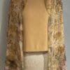 Eco-printed silk shawl on mannequin.